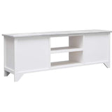 Vidaxl tv-meubel 108x30x40 cm massief paulowniahout wit en grijs