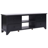 Vidaxl tv-meubel 108x30x40 cm massief paulowniahout zwart