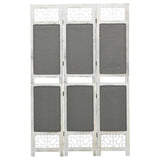 Vidaxl kamerscherm met 3 panelen 105x165 cm stof grijs