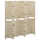 Vidaxl kamerscherm met 5 panelen 175x165 cm massief paulowniahout