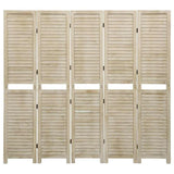 Vidaxl kamerscherm met 5 panelen 175x165 cm massief paulowniahout