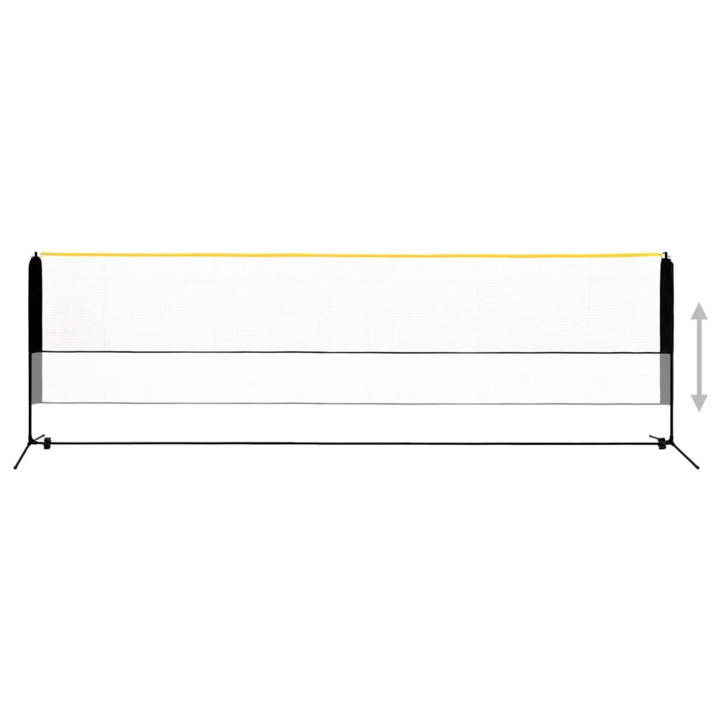 Vidaxl Badmintonnet Justerbar 500x103x94-158 cm metal