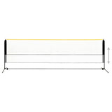 Vidaxl Badmintonnet Justerbar 500x103x94-158 cm metal