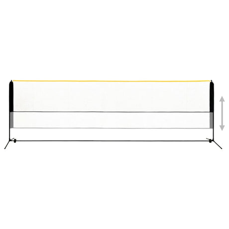 Vidaxl Badmintonnet Justerbar 500x103x94-158 cm metal