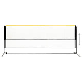 Vidaxl Badmintonnet Justerbar 400x103x94-158 cm metal