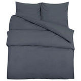 Vidaxl DUVET OVERLAY Sæt let 200x220 cm mikrofiber antracit