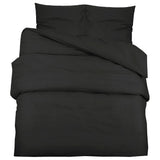 VIDAXX DUVET -DÆKNING Sæt let 200x200 cm mikrofiber sort