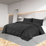VIDAXX DUVET -DÆKNING Sæt let 200x200 cm mikrofiber sort