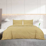 Vidaxl dekbedovertrekset lichtgewicht 260x240 cm microvezel taupe