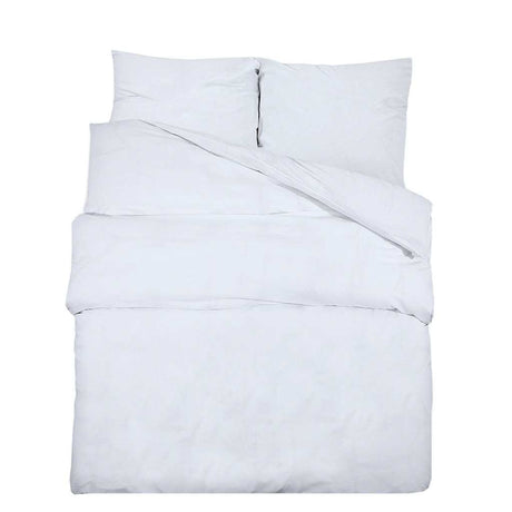 Vidaxl DUVET OVERLAY SET Letvægt 240x220 cm Mikrofiber Hvid