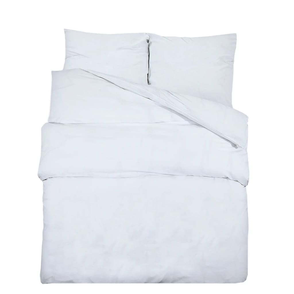 Vidaxl Duvet Crossing Set lette 135x200 cm mikrofiber hvid
