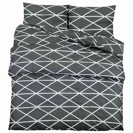 Vidaxl dyneoverskridende sæt 200x220 cm bomuldsgrå
