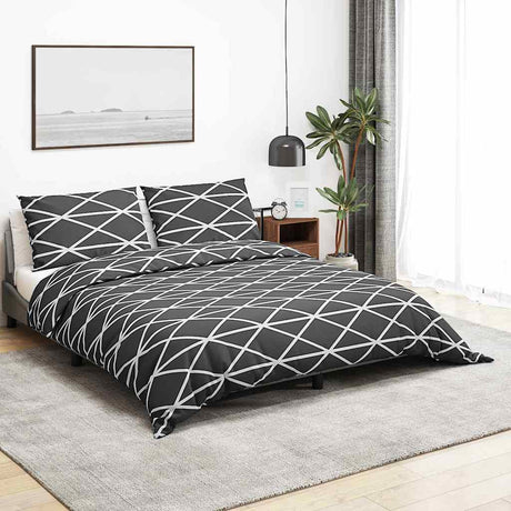 Vidaxl dyneoverskridende sæt 200x220 cm bomuldsgrå