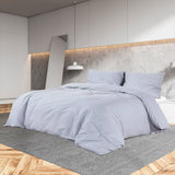 Vidaxl dekbedovertrekset 155x220 cm katoen grijs