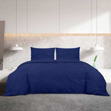 Vidaxl dekbedovertrekset 200x200 cm katoen marineblauw