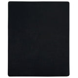 Vidaxl Fitted Sheet Jersey 90x200 cm bomuld sort