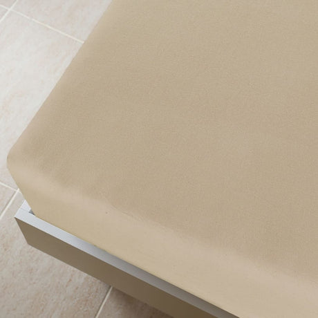 Vidaxl Fitted Sheets Jersey 2 PCS 160x200 cm Cotton Taupe