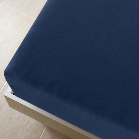 Vidaxl monterede ark 2 St Jersey 90x200 cm bomulds Navy Blue Blue