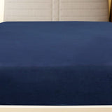 Vidaxl monterede ark 2 st Jersey 140x200 cm bomuld marine blå