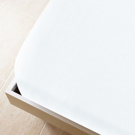 Vidaxl Fitted Sheet Jersey 180x200 cm bomuld hvid