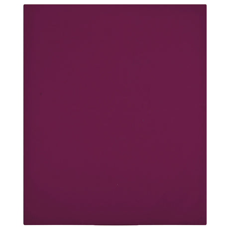 Vidaxl monterede ark 2 St Jersey 100x200 cm bomuld Bordeaux rød