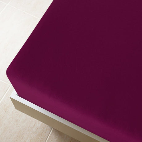Vidaxl Fitted Sheet Jersey 160x200 cm Cotton Bordeaux Rood