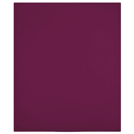 Vidaxl Fitted Sheets Jersey 2 Pcs 180x200 cm Bomuld Burgundy Rød