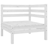 Vidaxl tuinhoekbanken 2 st massief grenenhout wit