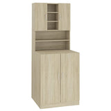 Vidaxl Washing Machine Cabinet Sonoma Oak -farvet
