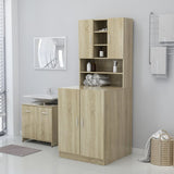 Vidaxl Washing Machine Cabinet Sonoma Oak -farvet