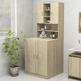 Vidaxl Washing Machine Cabinet Sonoma Oak -farvet
