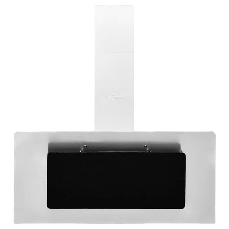 Vidaxl Wall Extractor Hood 90 cm Rustfrit stål hærdet glas sølvfarvet