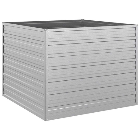 Vidaxx plantekasse hævet 100x100x77 cm galvaniseret stål sølv