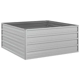 Vidaxx plantekasse hævet 100x100x45 cm galvaniseret stål sølv