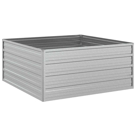 Vidaxx plantekasse hævet 100x100x45 cm galvaniseret stål sølv