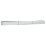 Vidaxl Planter hævet 600x80x45 cm galvaniseret stålsølv