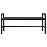 Vidaxl tuinbank 124,5 cm staal en hkc zwart