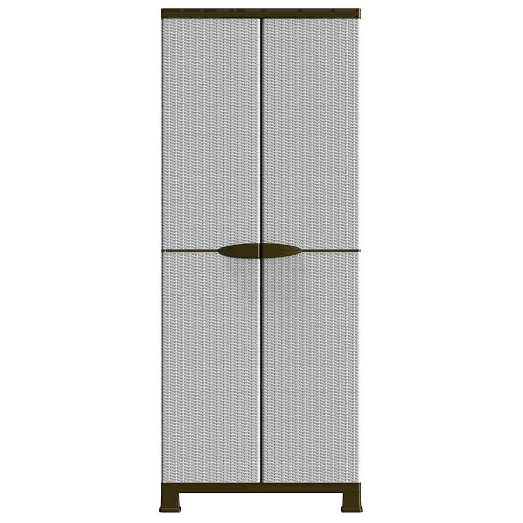Vidaxl opbergkast 68x39x171,5 cm rattan ontwerp