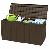 Vidaxl Pushion Box 117x45.5x57,5 cm 270 L Brun