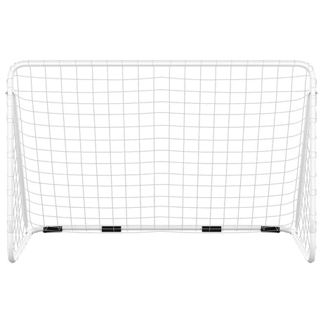 Vidaxl fodboldmål med NET 180x90x120 cm stålhvide