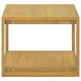 Vidaxl badkamerwandkast 60x45x35 cm massief teakhout