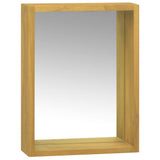 Vidaxl spiegelkast 30x10x40 cm massief teakhout