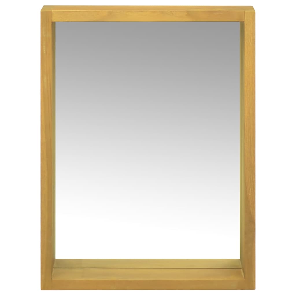 Vidaxl spiegelkast 30x10x40 cm massief teakhout
