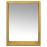 Vidaxl spiegelkast 30x10x40 cm massief teakhout
