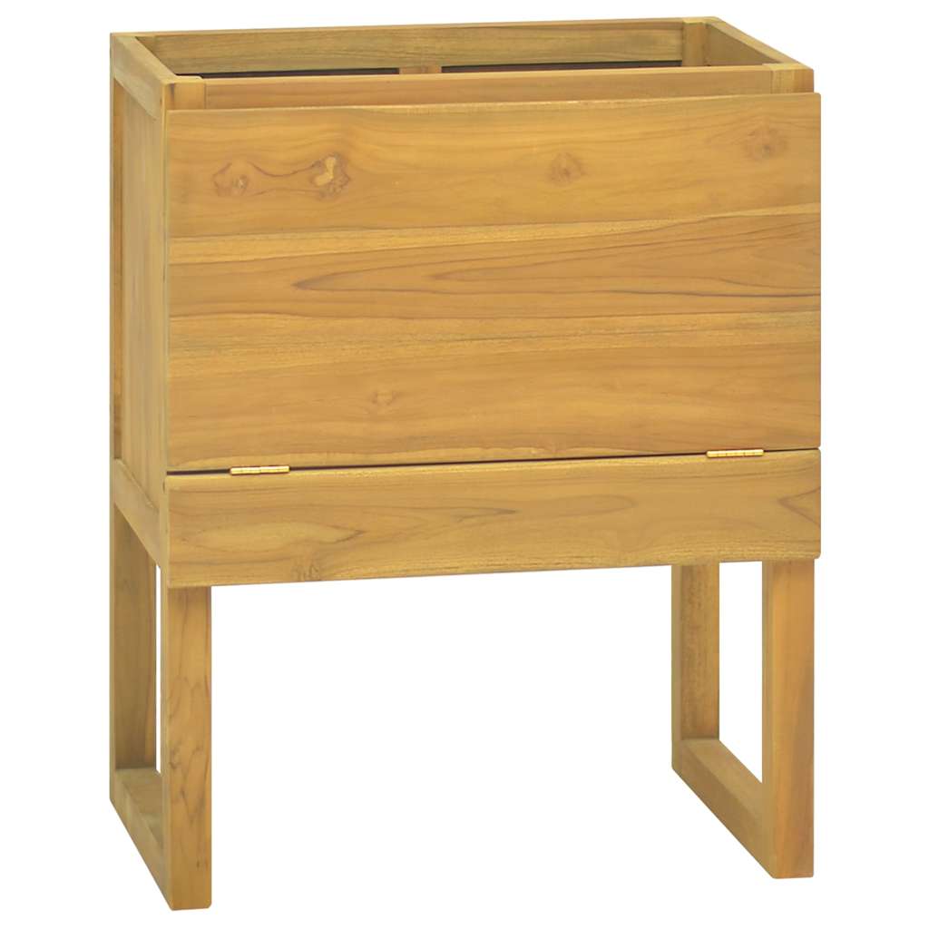 Vidaxl badkamerkast 60x40x75 cm massief teakhout
