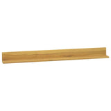 Vidaxl wandschappen 2 st 110x10x10 cm massief teakhout