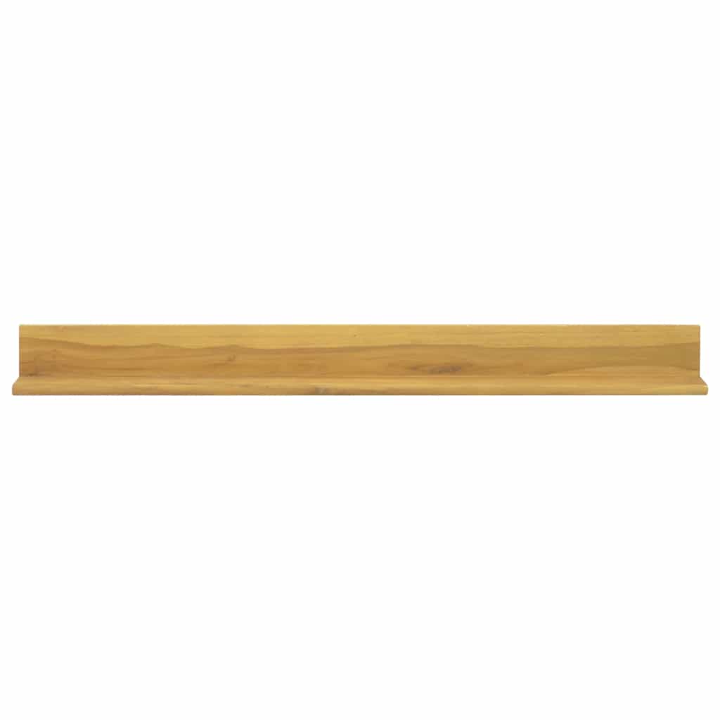 Vidaxl wandschappen 2 st 110x10x10 cm massief teakhout
