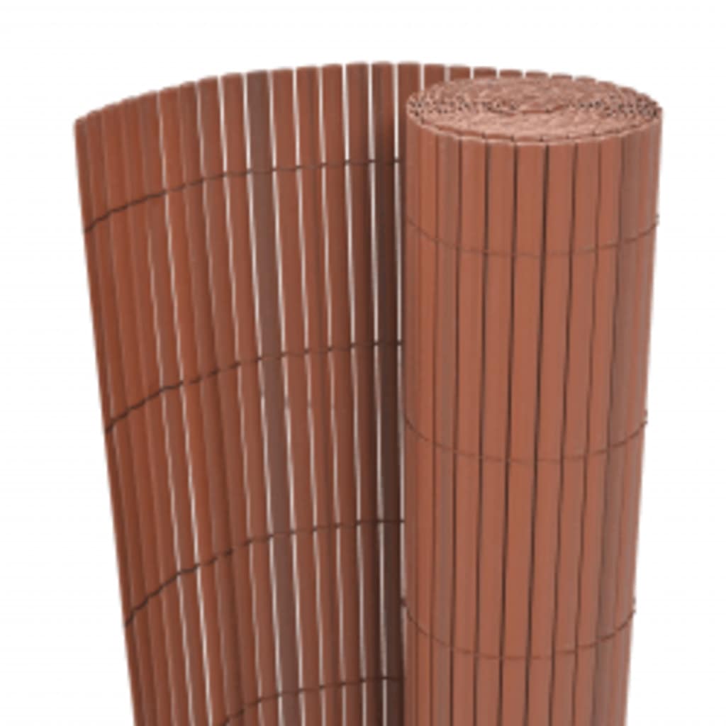 Vidaxx dobbeltsidet havehegn 90x400 cm brun