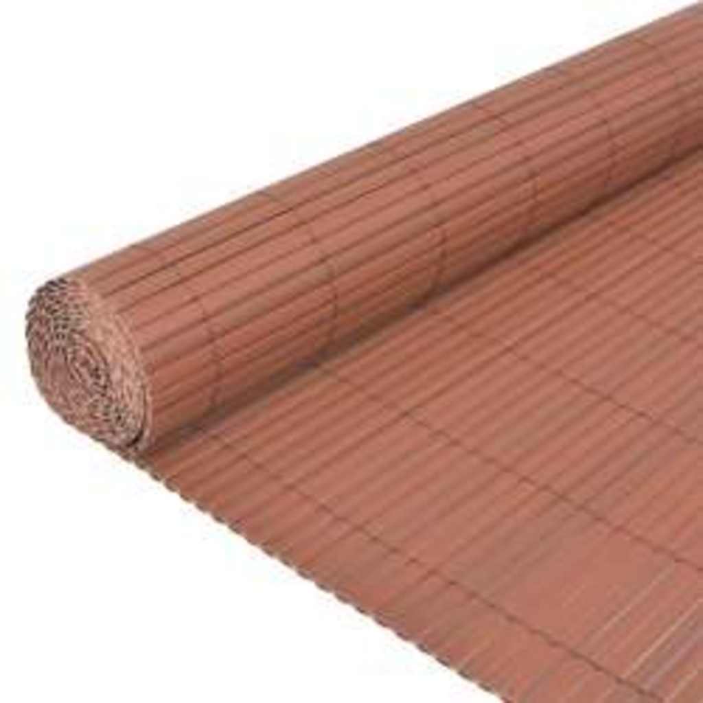 Vidaxx dobbeltsidet havehegn 110x400 cm brun