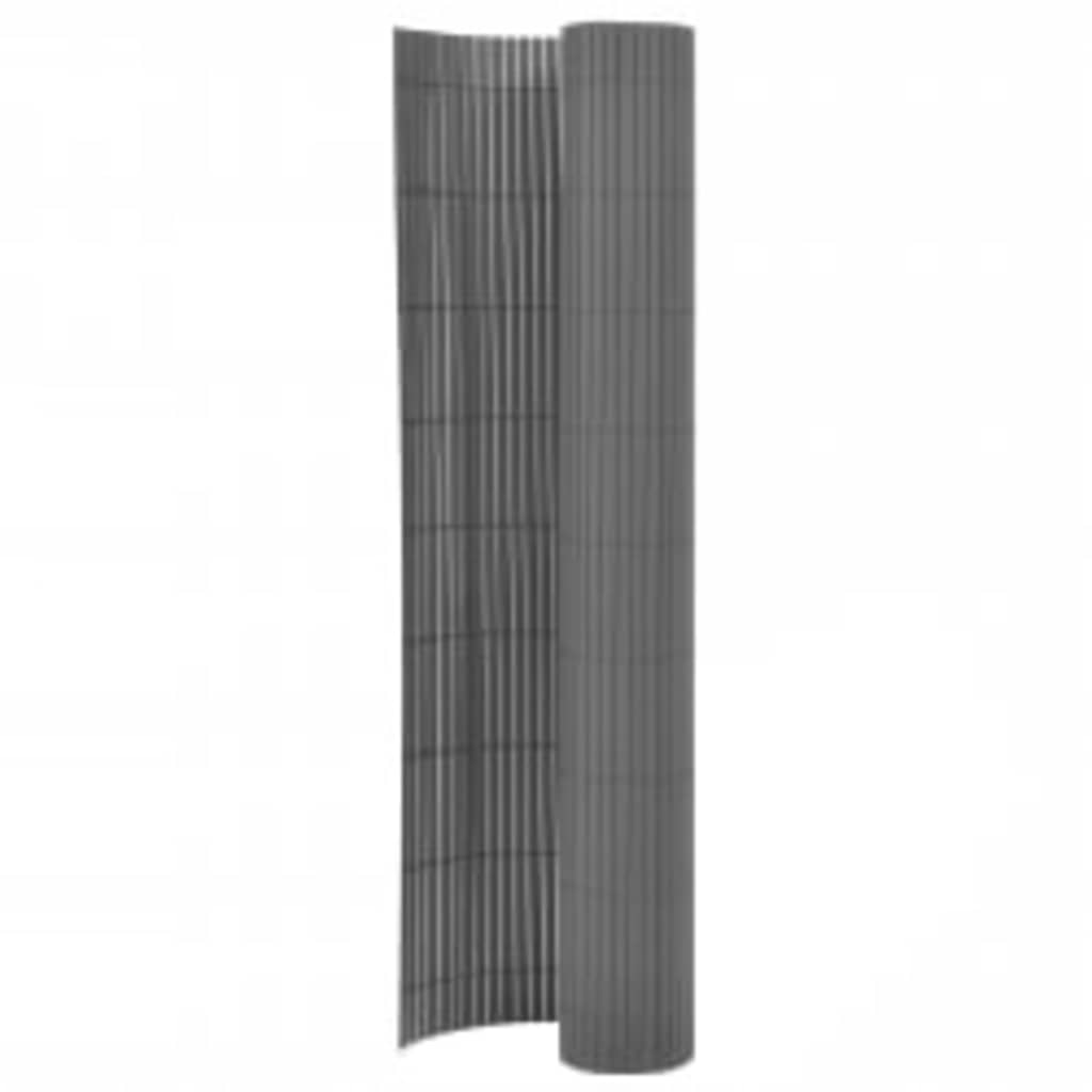 Vidaxl Garden Fencing Double -Sided 110x500 cm grå